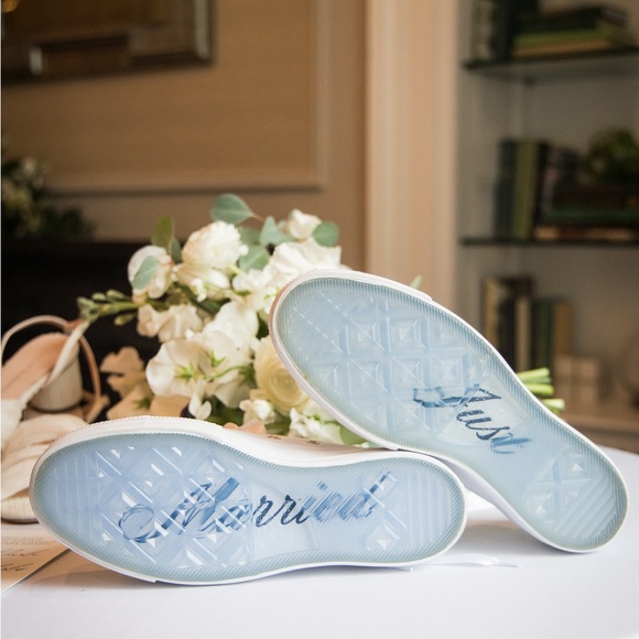 Custom Chuck Taylor All Star Lift Platform - BK custom wedding shoes *never worn - Picture 3 of 7